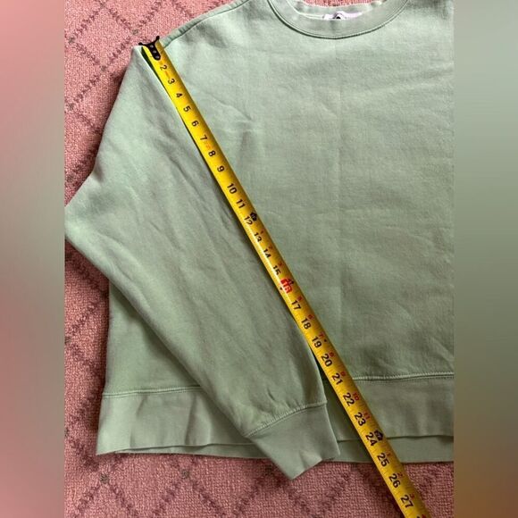 WeWoreWhat mid weight long sleeve oversized fit  sweatshirt - sage green M - Picture 5 of 9